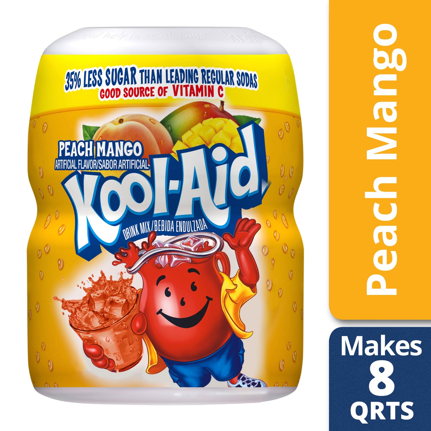 Kool-Aid Powdered Soft Drink Sugar Sweetened Peach Mango; 1.188 Pound; 12 Per Case - High Mart Wholesale