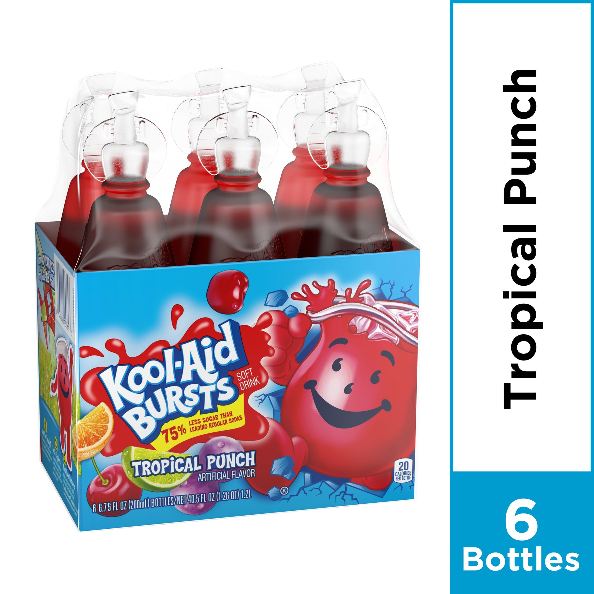 Kool-Aid Beverage Kool-Aid Burst Tropical Punch 6.75; 40.5 Fluid Ounce; 8 Per Case - High Mart Wholesale