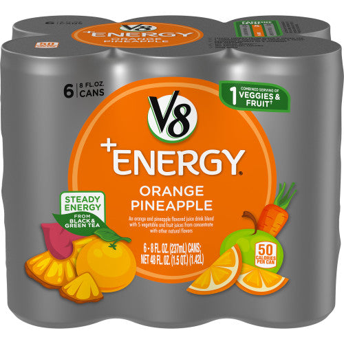 V8 V8 Energy Orange Pan; 48 Fluid Ounces; 4 Per Case - High Mart Wholesale