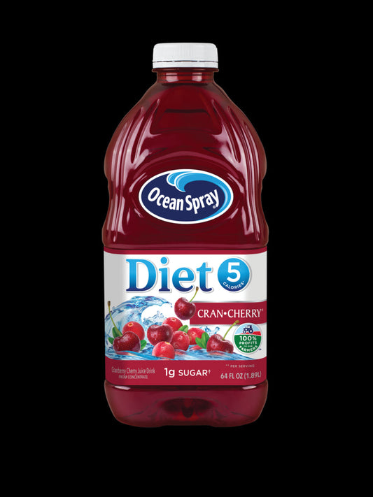 Ocean Spray Diet Cranberry Cherry; 64 Fluid Ounce; 8 Per Case