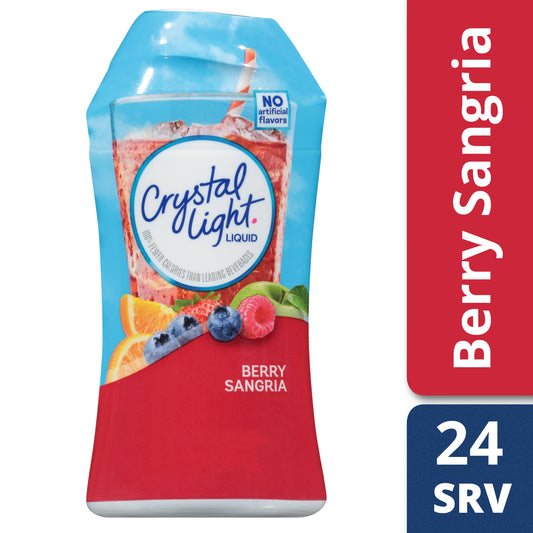 Crystal Light Berry Sangria Liquid Concentrate; 1.62 Fluid Ounce; 12 Per Case - High Mart Wholesale
