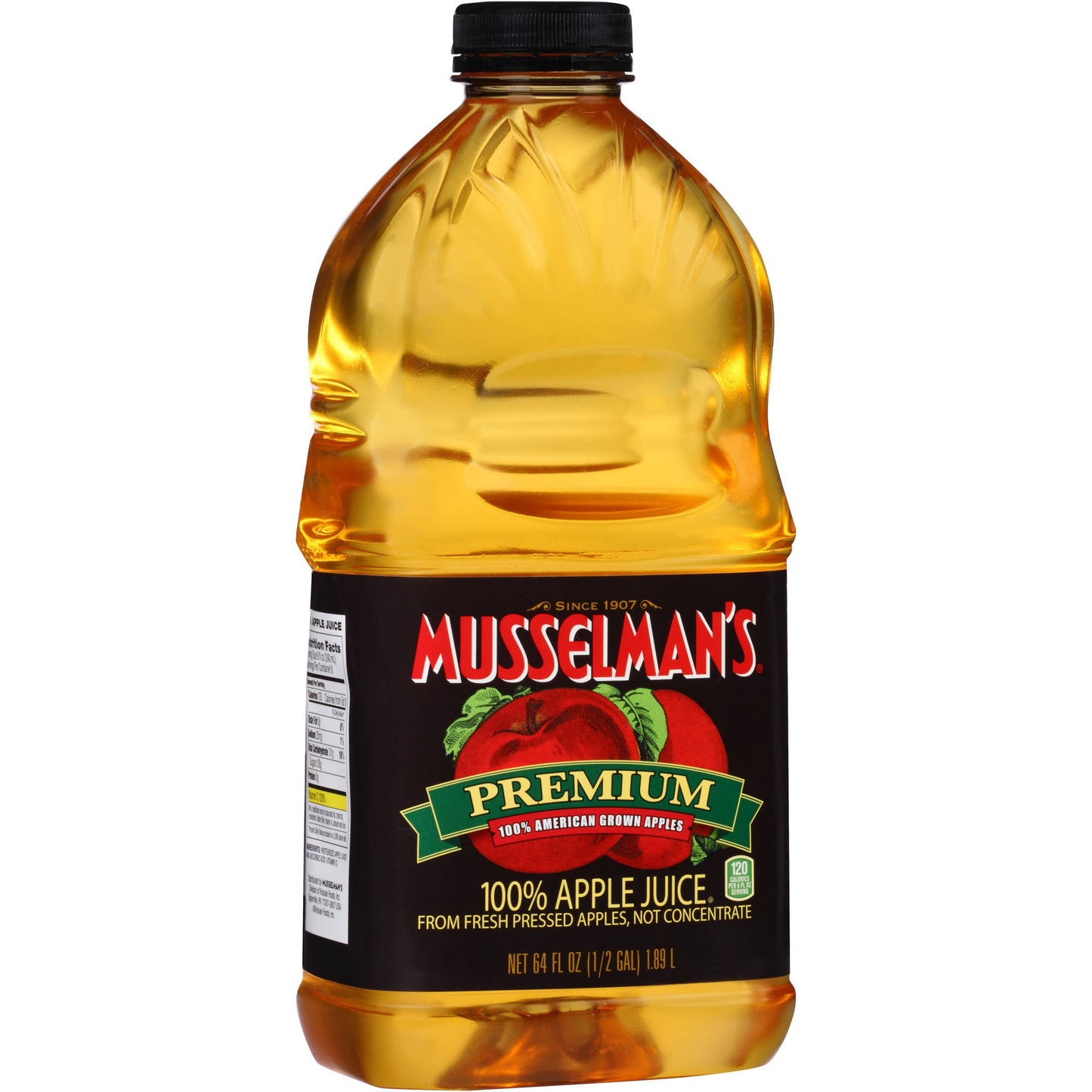 Musselman's Premium 100% Apple Juice From Fresh-Pressed Apples; 64 Fluid Ounces; 8 Per Case