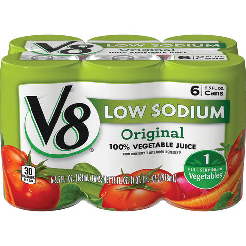 V8 Juice Low Sodium 8 Six Count; 33 Fluid Ounces; 8 Per Case - High Mart Wholesale