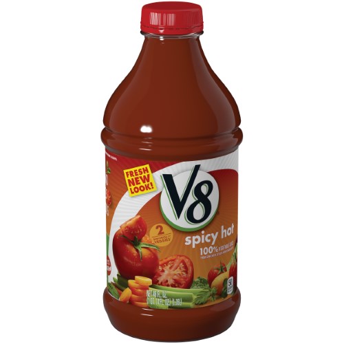 V8 Spicy Hot Vegetable Juice; 46 Fluid Ounces; 6 Per Case - High Mart Wholesale