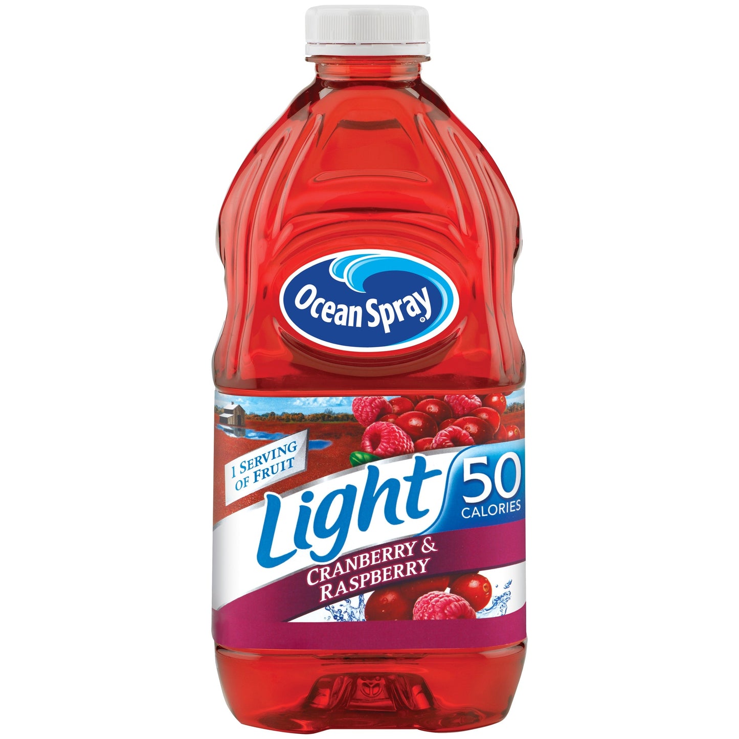 Ocean Spray Juice Light Cranberry Raspberry Drink; 64 Fluid Ounce; 8 Per Case