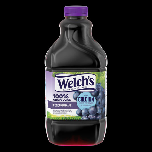 Welch's 100% Concord Grape Juice With Calcium; 64 Fluid Ounce; 8 Per Case - High Mart Wholesale