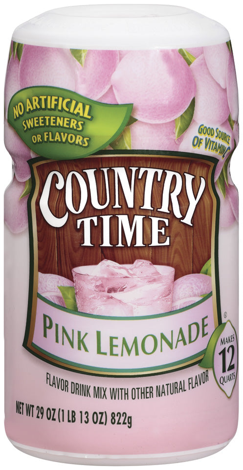 Country Time Pink Lemonade Beverage Mix; 1.81 Pounds; 12 Per Case - High Mart Wholesale