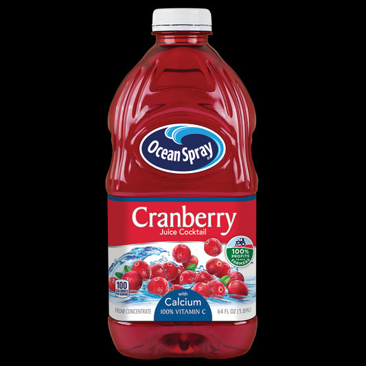 Ocean Spray Cranberry Juice Cocktail Calcium Non Round; 64 Fluid Ounce; 8 Per Case