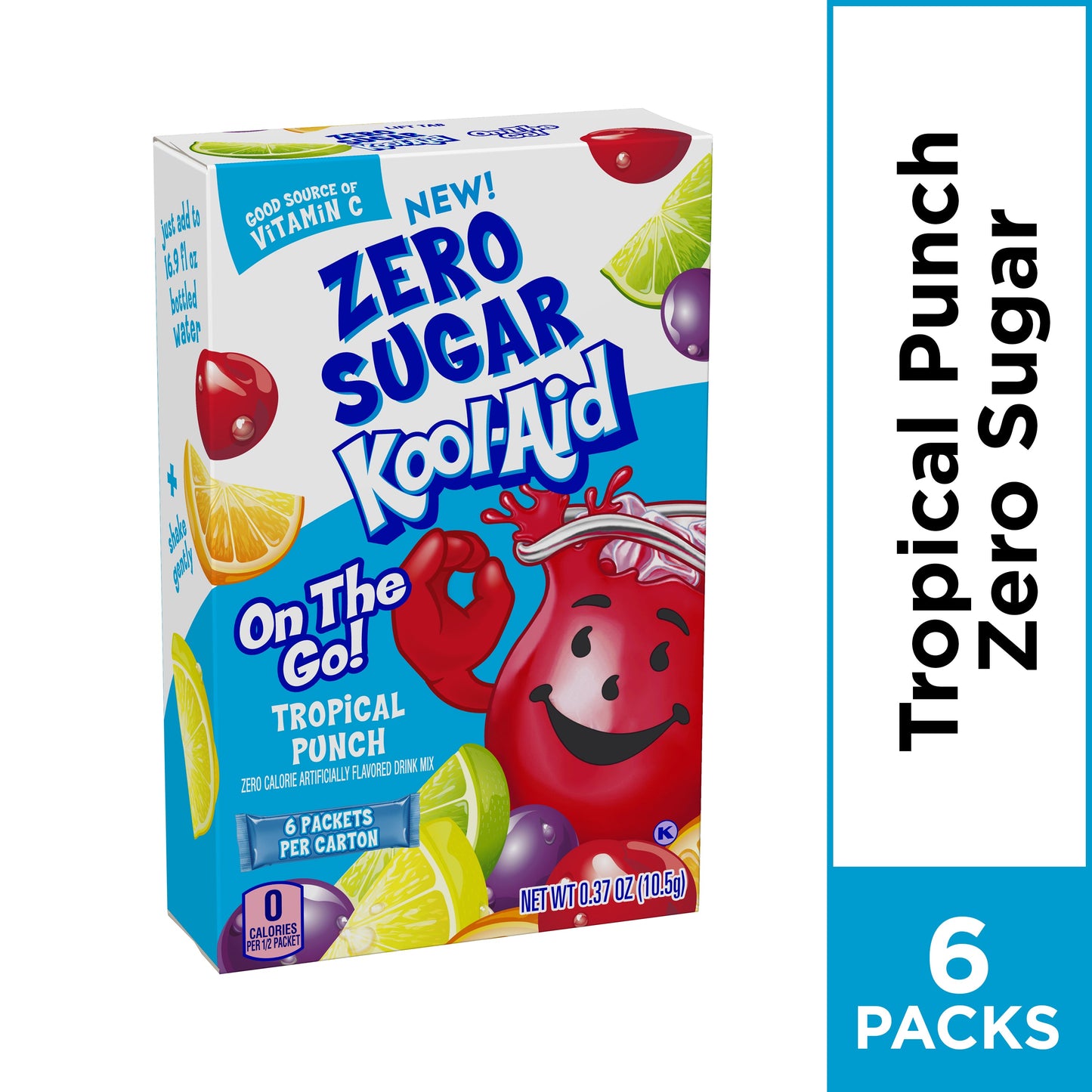 Kool-Aid On The Go Powdered Soft Drink Tropical Punch Sugar Free; 0.37 Ounces; 12 Per Case - High Mart Wholesale