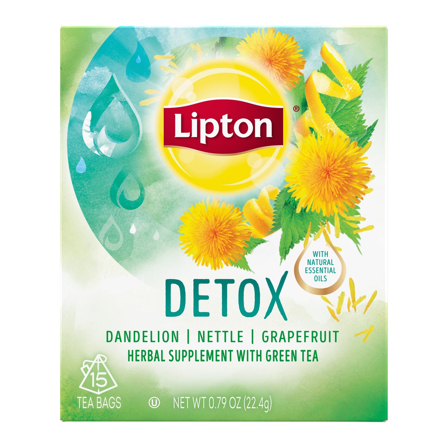 Lipton Tea Detox; 15 Count; 4 Per Case