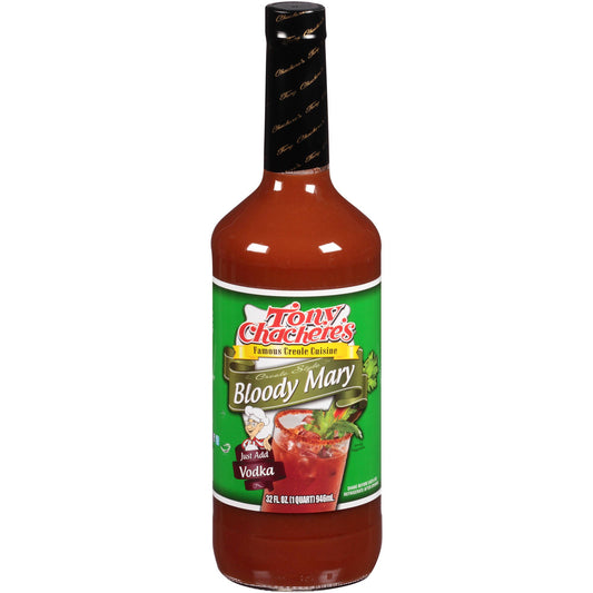 Tony Chachere's Creole Foods Bloody Mary Cocktail Mixer; 32 Ounce; 12 Per Case - High Mart Wholesale