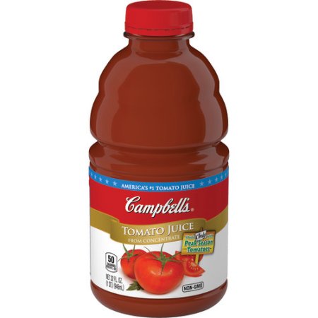 Campbell's Pet Plastic Tomato Juice; 32 Fluid Ounces; 8 Per Case - High Mart Wholesale