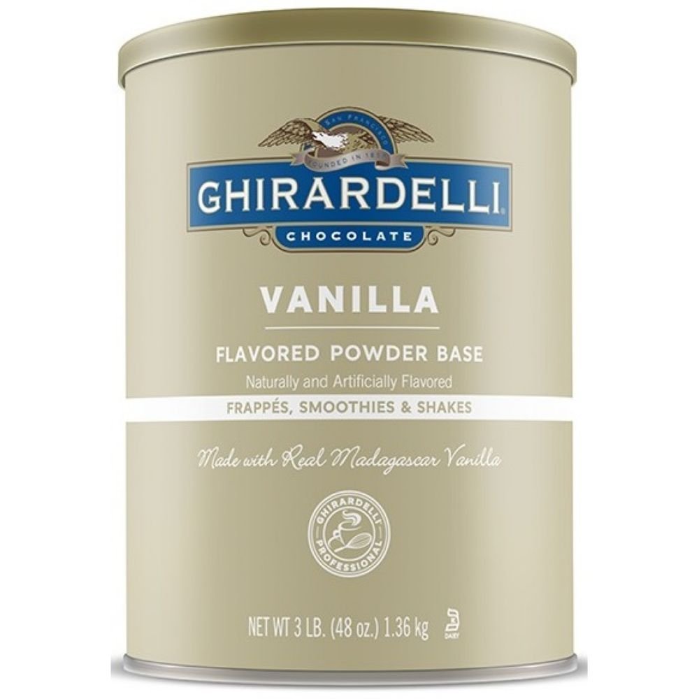 Ghirardelli Vanilla Premium Flavored Powder; 3 Pounds; 6 Per Case - High Mart Wholesale