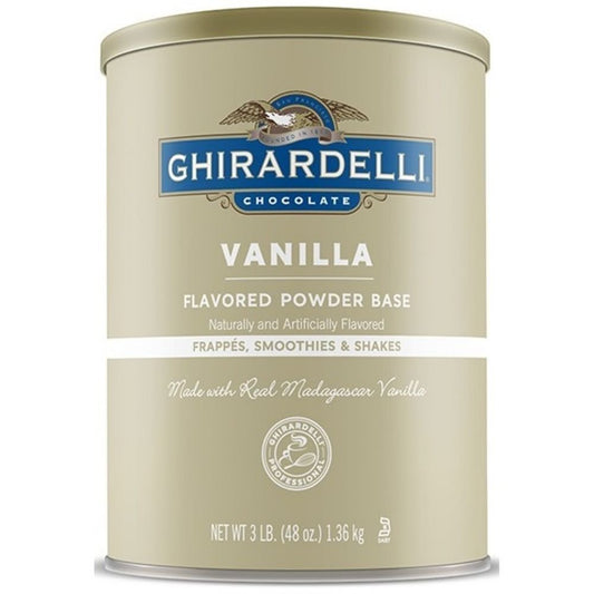 Ghirardelli Vanilla Premium Flavored Powder; 3 Pounds; 6 Per Case - High Mart Wholesale