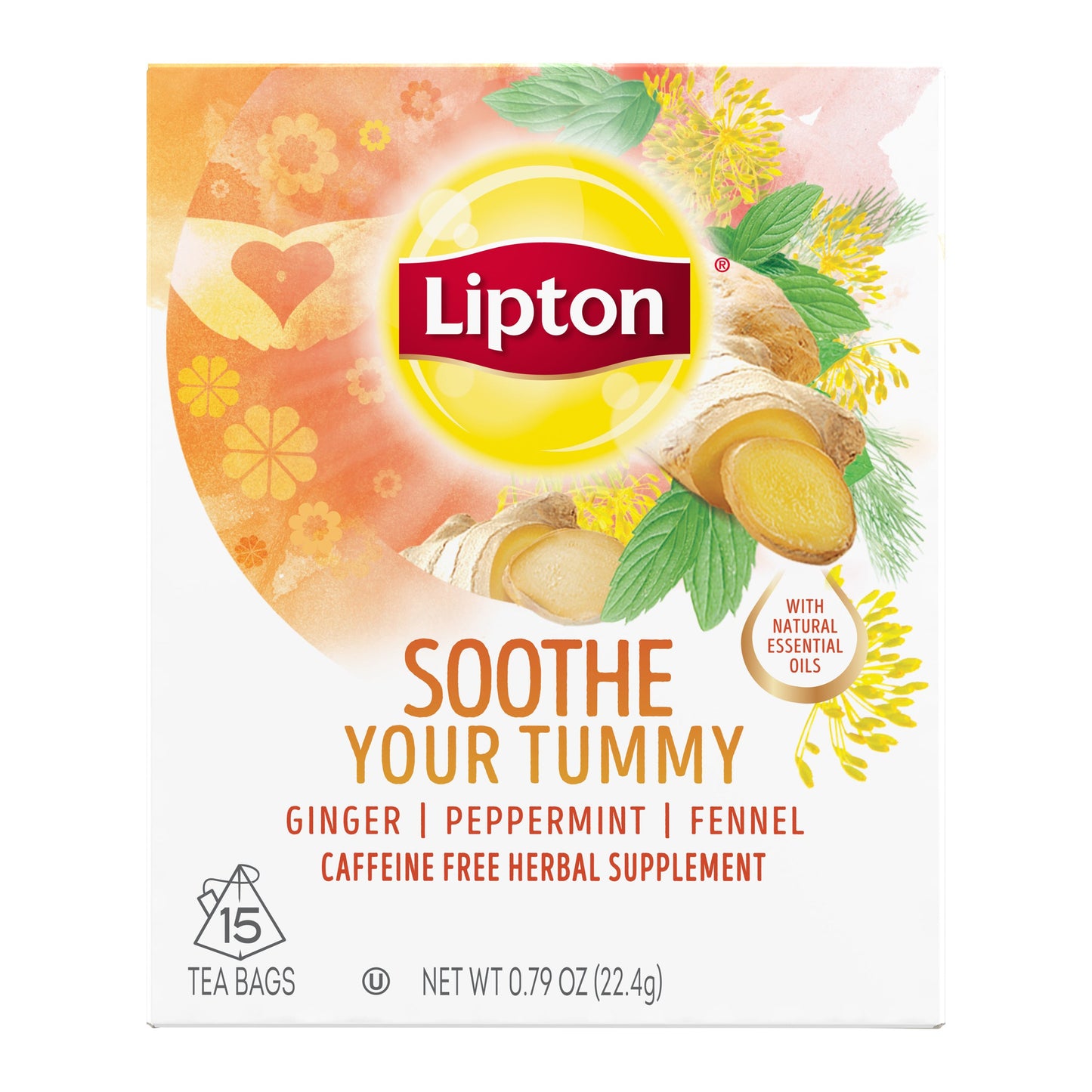 Lipton Tea Smoothe Your Tummy; 15 Count; 4 Per Case