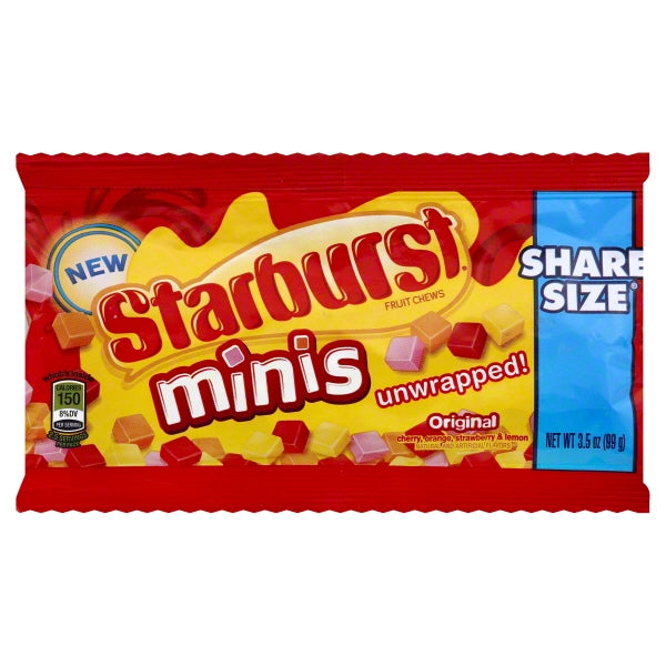 Starburst Minis Share Size; 3.5 Ounces; 15 Per Box; 6 Per Case