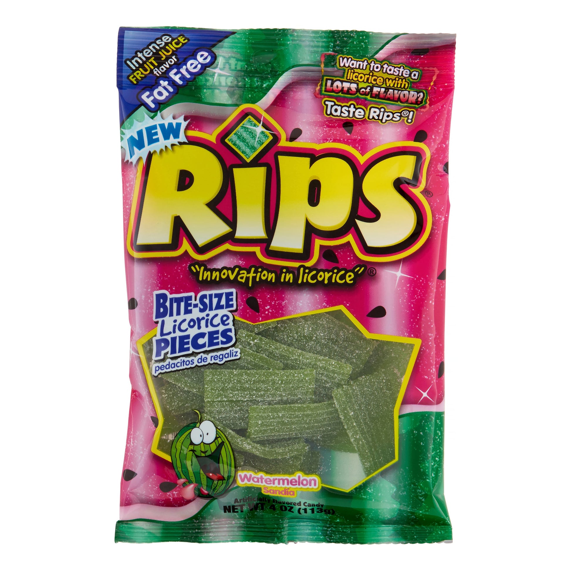 Rips Bite Size Watermelon Peg Bag; 4 Ounces; 12 Per Case - High Mart Wholesale