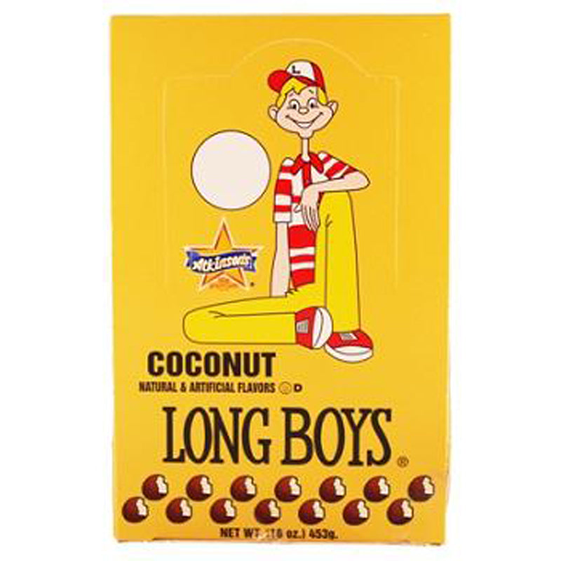Long Boys Candy Coconut Changemaker; 0.39 Ounce; 48 Per Box; 16 Per Case