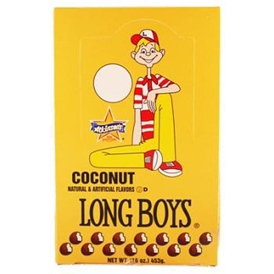 Long Boys Candy Coconut Changemaker; 0.39 Ounce; 48 Per Box; 16 Per Case