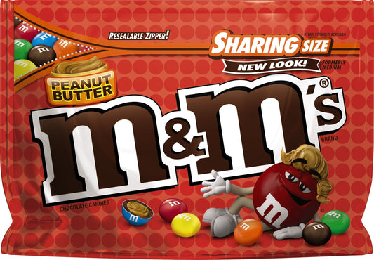 M&M's Peanut Butter Stand Up Pouch; 9.6 Ounces; 8 Per Case