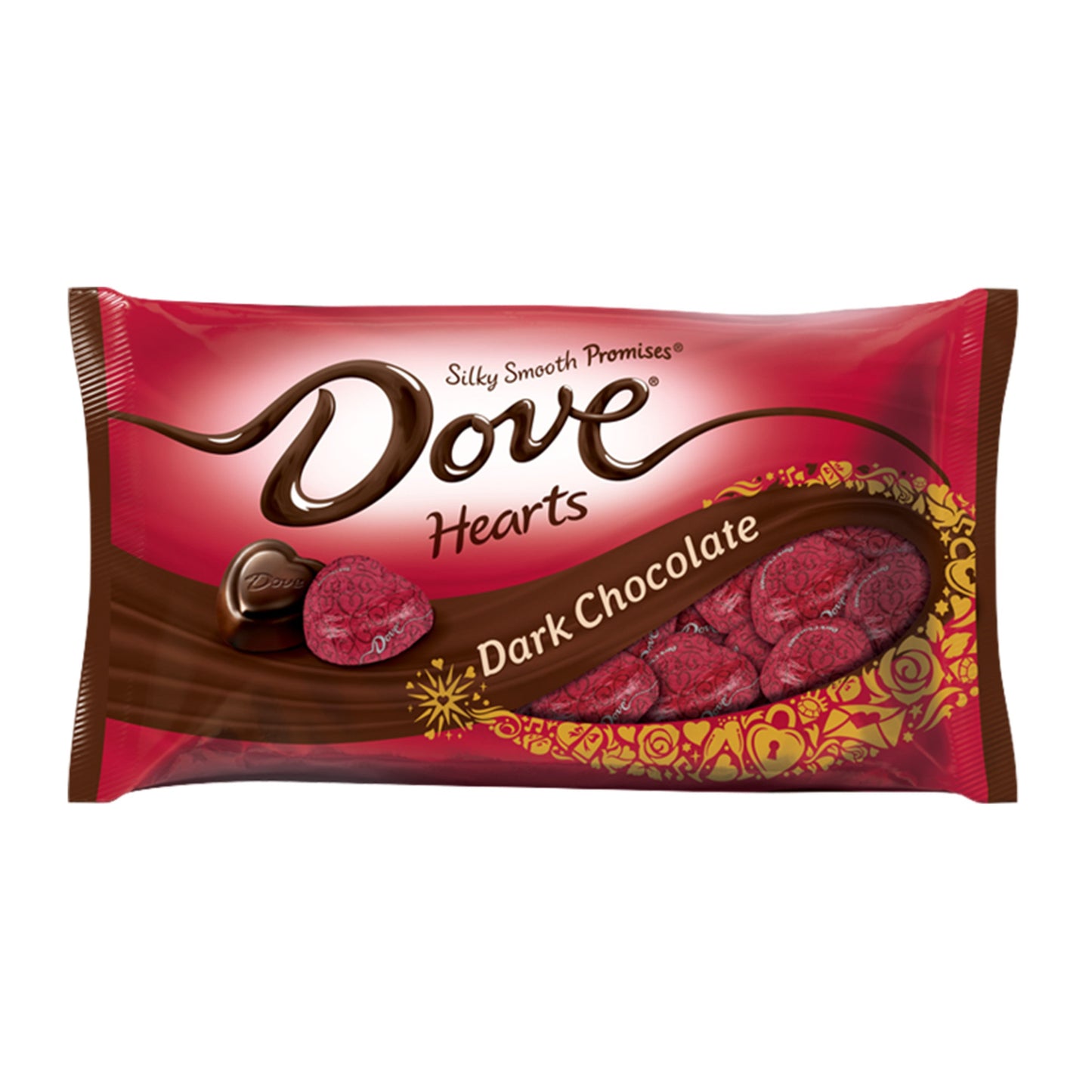 Dove Dark Chocolate Valentine Heart; 8.87 Ounce; 24 Per Case