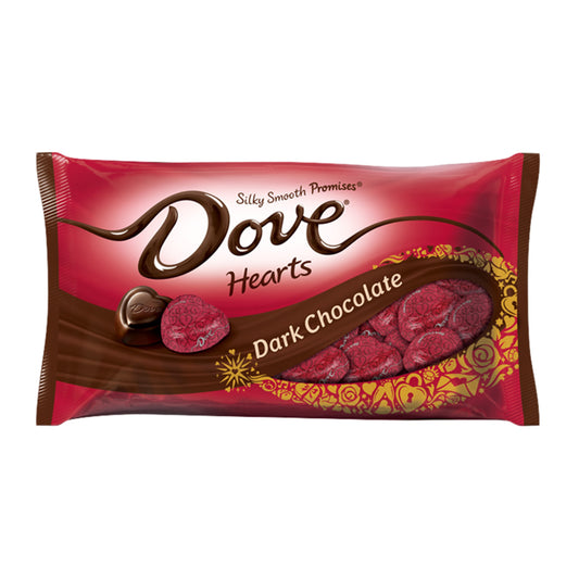 Dove Dark Chocolate Valentine Heart; 8.87 Ounce; 24 Per Case