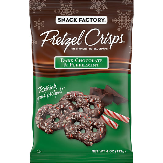 Snack Factory Holiday Dark Chocolate Peppermint Shipper; 4 Ounce; 48 Per Case - High Mart Wholesale