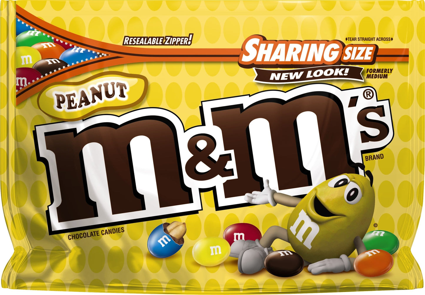 M&M's Peanut Stand Up Pouch; 10.7 Ounces; 12 Per Case