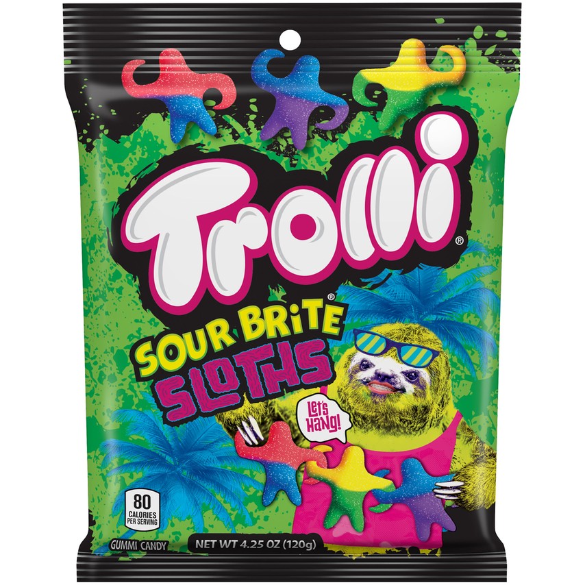 Trolli Sour Brite Sloths; 4.25 Ounces; 12 Per Case - High Mart Wholesale