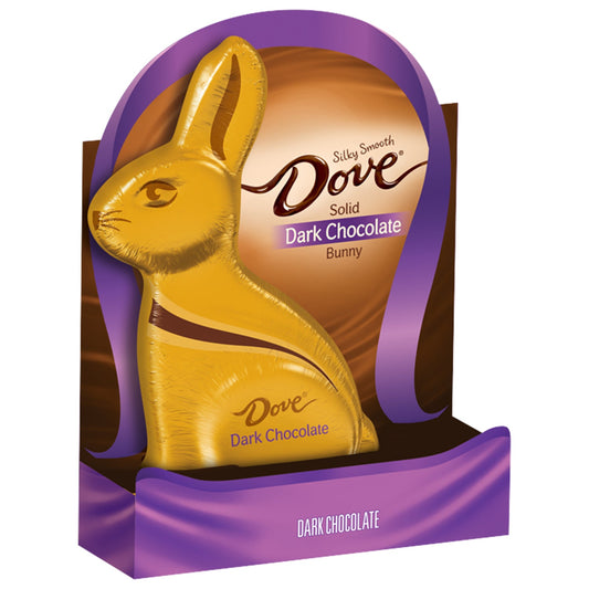 Dove Candy Dark Chocolate Easter Bunny; 4.5 Ounces; 12 Per Case