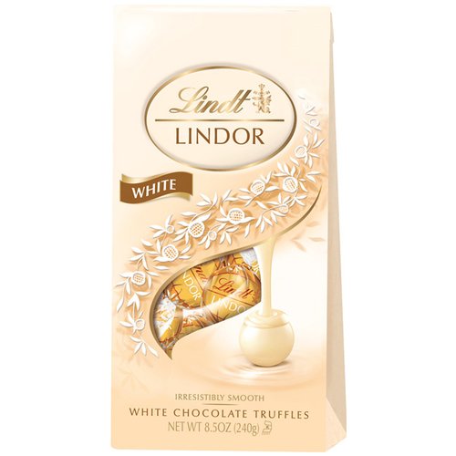 Lindt & Sprungli Lindor White Bag; 8.5 Ounces; 6 Per Case