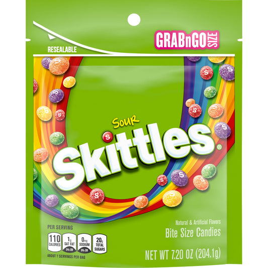 Skittles Sour 7.2Oz; 7.2 Ounces; 8 Per Case