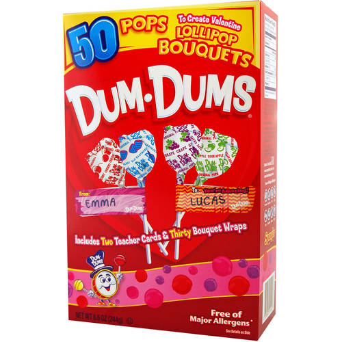 Dum Dums Lollipop / Sucker Valentine Kit; 8.6 Ounces; 6 Per Case