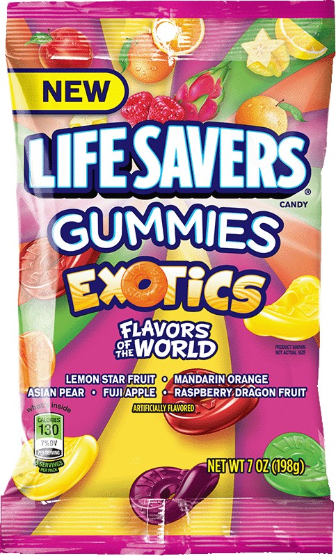 Lifesavers Gummies Exotics; 7 Ounces; 12 Per Case