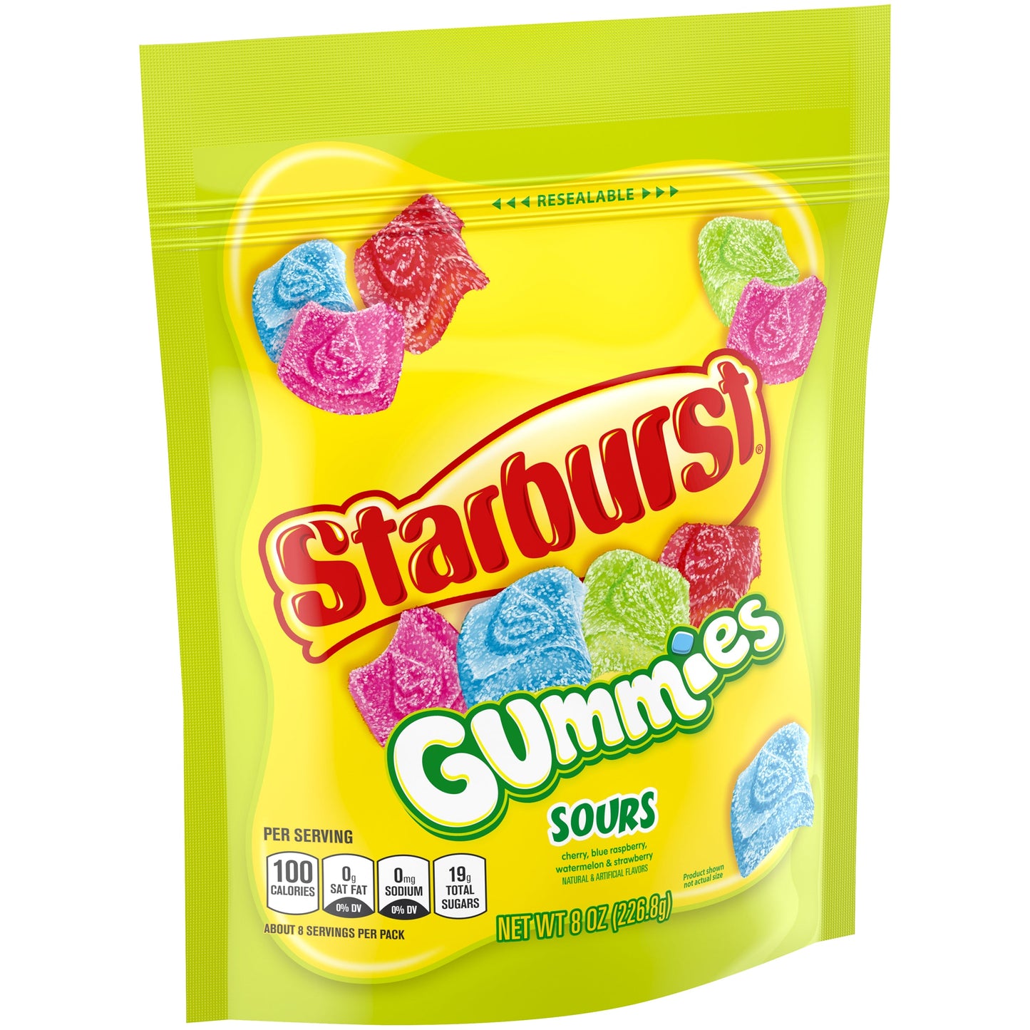 Starburst Candy Gummies Sours; 8 Ounces; 8 Per Case