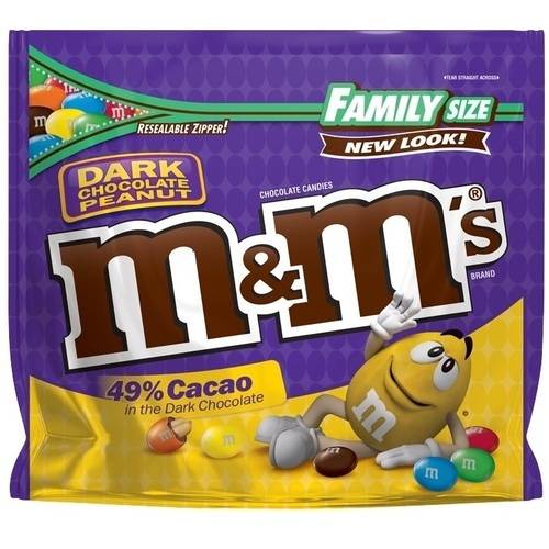 M&M's Dark Chocolate Peanut Stand Up Pouch; 19.2 Ounces; 8 Per Case