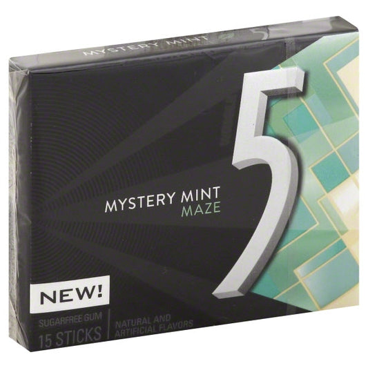 Five Sweet Mint Gum; 15 Piece; 10 Per Box; 12 Per Case