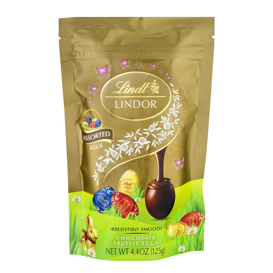 Lindt & Sprungli (Usa) Inc Lindor Assorted Egg Pouch Tray; 4.4 Ounces; 8 Per Case