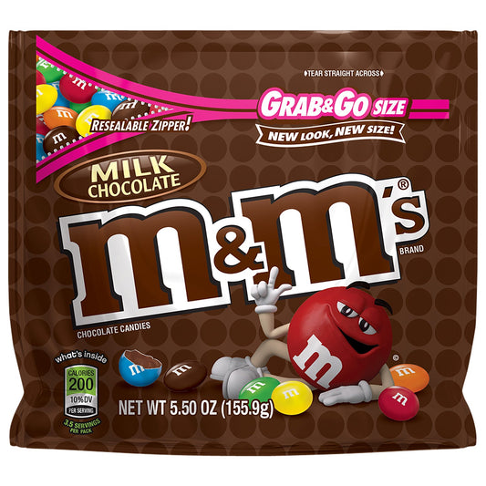 M&M's Milk Chocolate; 5.5 Ounces; 12 Per Case