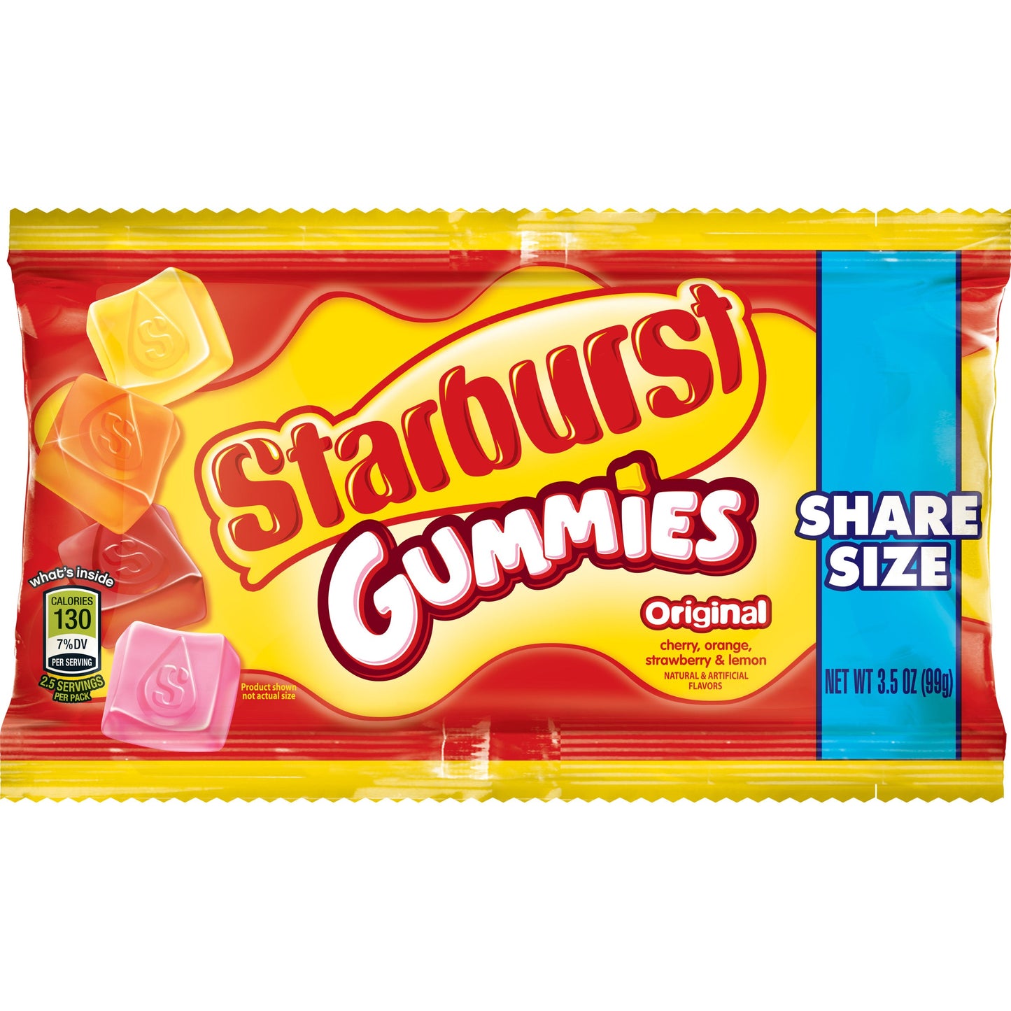 Starburst Candy Original Gummies Share Size; 3.5 Ounces; 15 Per Box; 6 Per Case