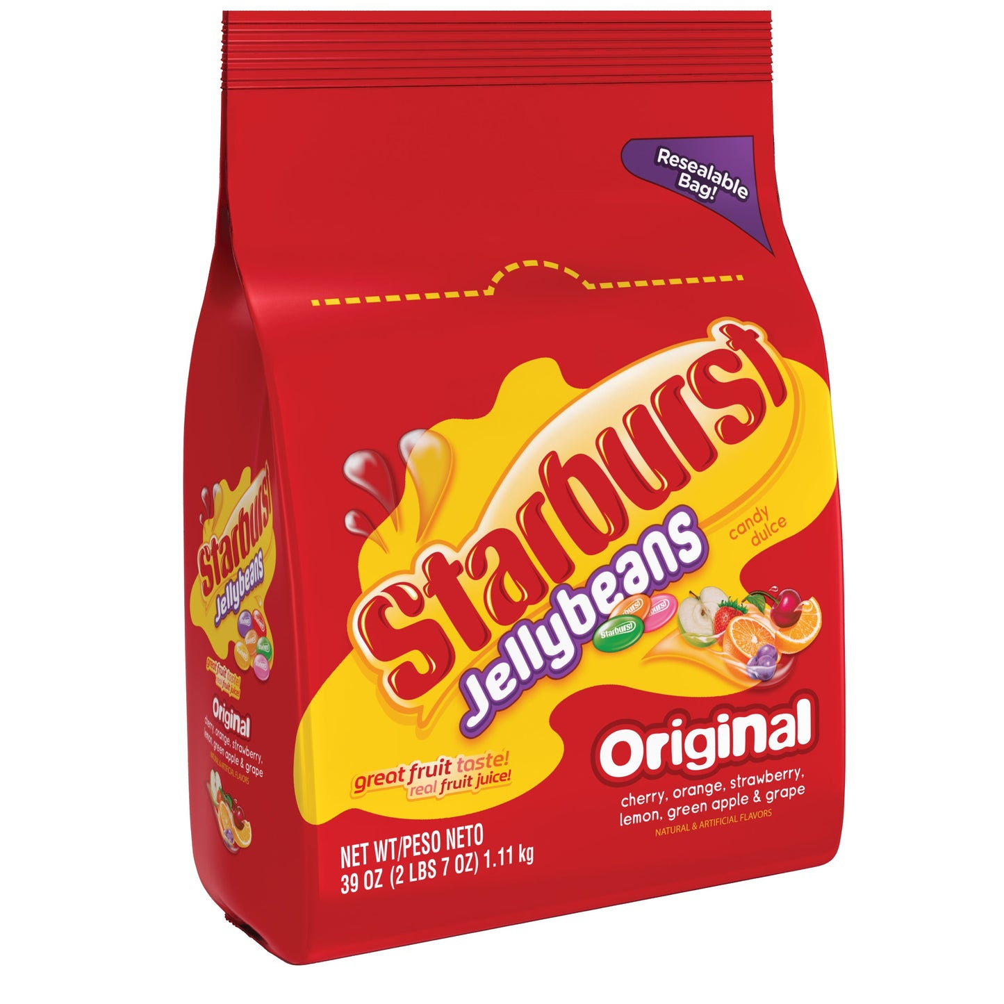 Starburst Original Jelly Bean Jumbo Stand Up Bags; 39 Ounces; 10 Per Case