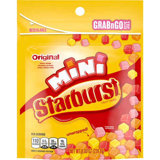 Starburst Original Minis Stand Up Pouch; 8 Ounces; 8 Per Case