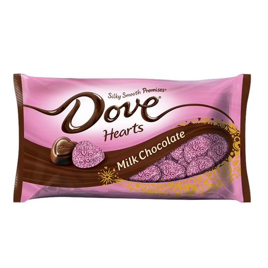 Dove Milk Chocolate Valentine Hearts; 8.87 Ounce; 24 Per Case