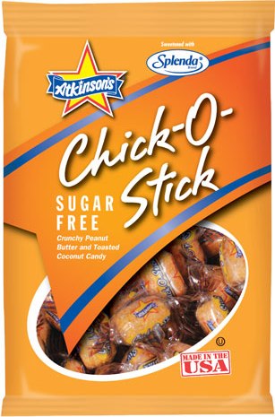 Chick-O-Stick Candy Sugar Free Peg Bag; 3.75 Ounce; 12 Per Case