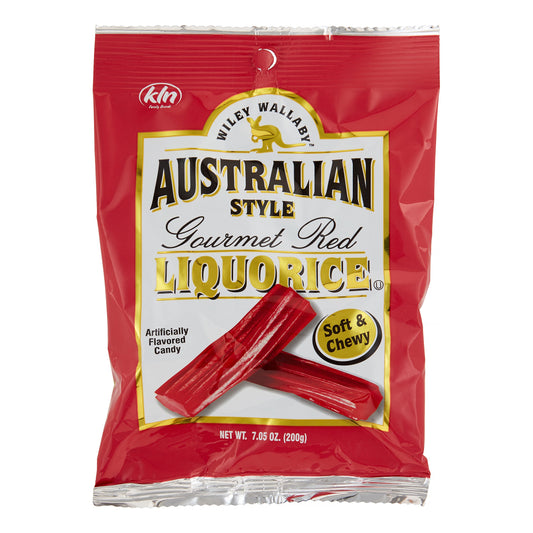 Wiley Wallaby Red Aussie Licorice; 7.05 Ounces; 12 Per Case