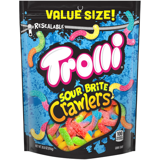 Trolli Resealable Sour Brite Crawlers; 28.8 Ounces; 6 Per Case - High Mart Wholesale