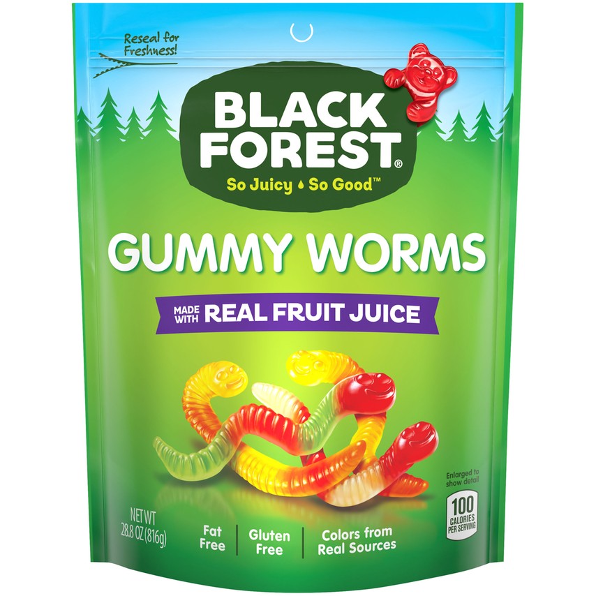 Black Forest Gummy Worms; 28.8 Ounces; 6 Per Case - High Mart Wholesale