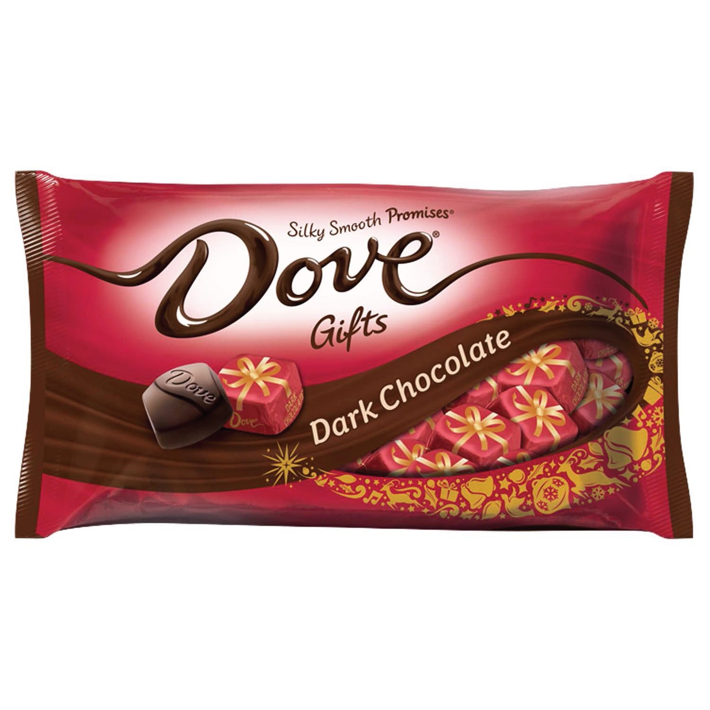 Dove Dark Chocolate Christmas Snowflake Miniature; 8.87 Ounce; 24 Per Case