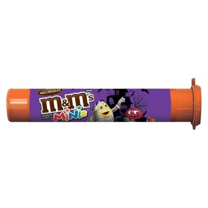 M&M's Milk Chocolate Minis Halloween Mega Tube; 1.77 Ounces; 24 Per Box; 6 Per Case