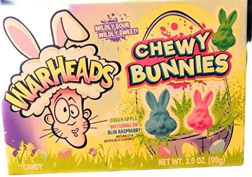 Warheads Chewy Bunnies Theater Box Theater Box; 3.5 Ounces; 12 Per Case